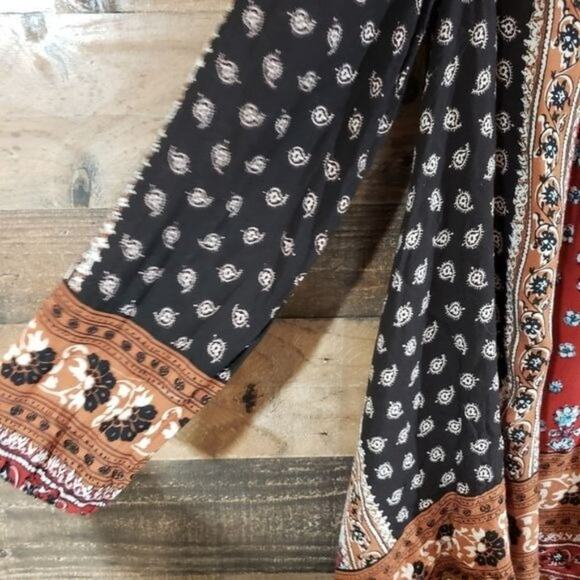 Camille & Co keyhole front boho pattern mini dress woman's size small - Picture 3 of 7